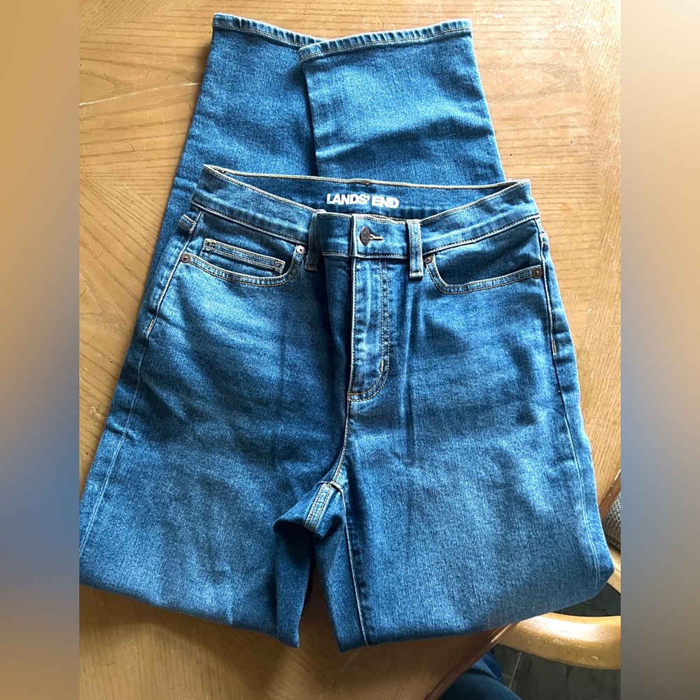 BNWT Lands End women’s straight cut jeans